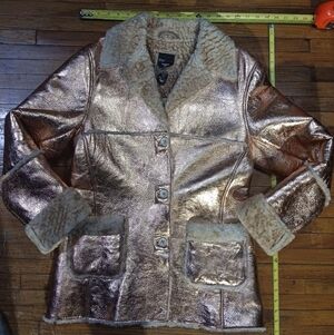 The Bom Boogie Metallic Rose Gold Shearling